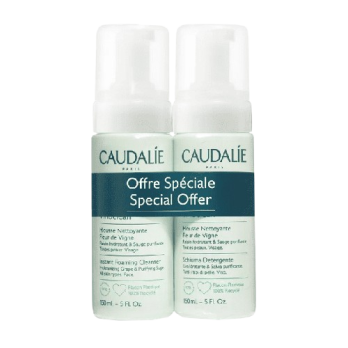Caudalie- MOUSSE NETTOYANTE FLEUR DE VIGNE - Visage -  2x150ml